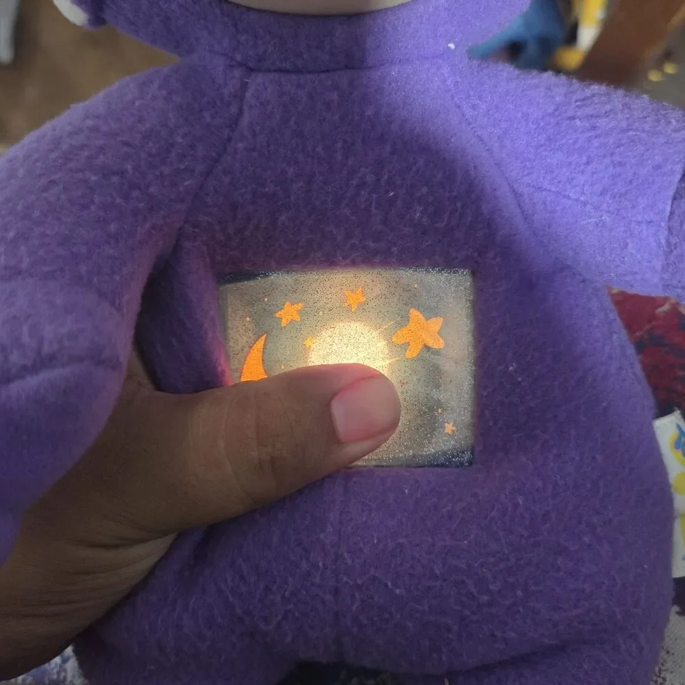 Vtg Teletubbies Tinky Winky Plush Light Up Purple 1999 13